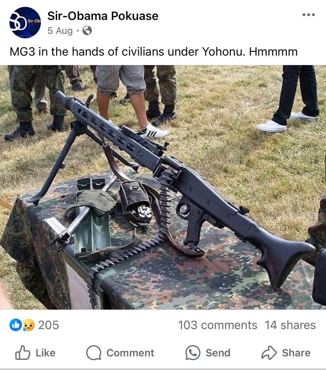 Obama Rifle Fact-check: Sir-Obama Pokuase's viral gun photo is not linked to Ghana
